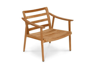 Садовое кресло из тикового дерева с подлокотниками