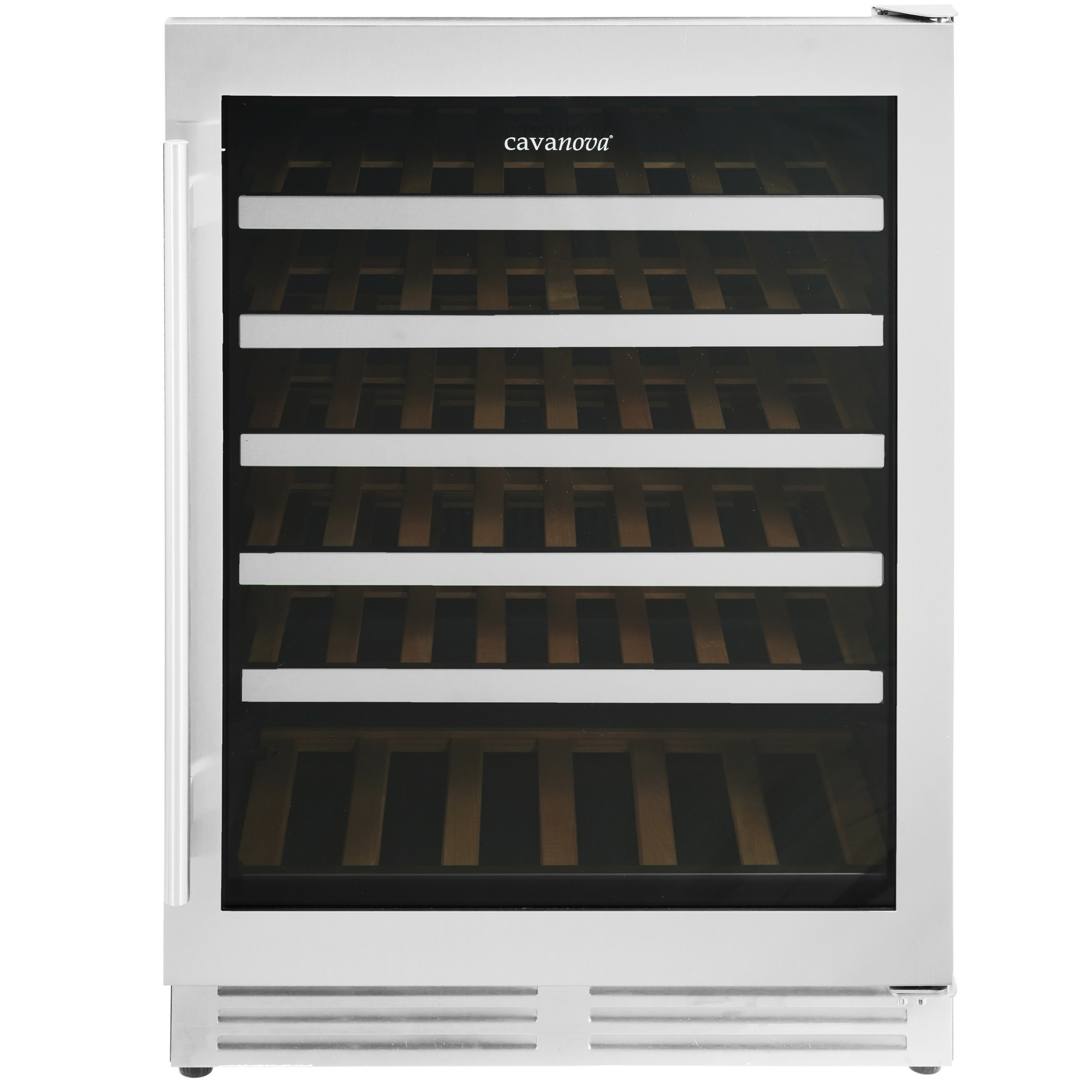 1136081 Винный шкаф Cavanova CV046T серебристый STDN-0074955 - Вид №1