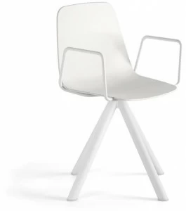 Viccarbe Вращающееся кресло из полипропилена с подлокотниками Maarten plastic