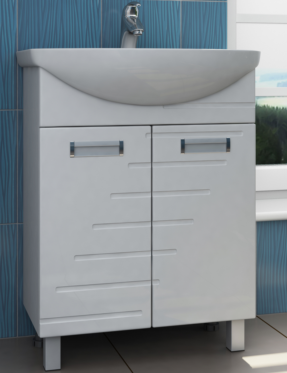 Тумба Diana 600 (Балтика)610⨉460⨉830 мм белый Santreyd sun-id-665378 - Вид №1