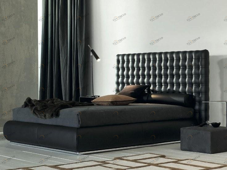 Twils Двуспальная кровать с тафтинговым изголовьем Chocolat sun-id-1441095