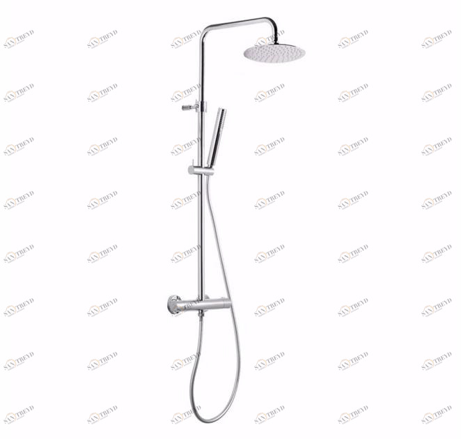 newform Термостатическая душевая стойка с переключателем и ручным душем Wellness 61157