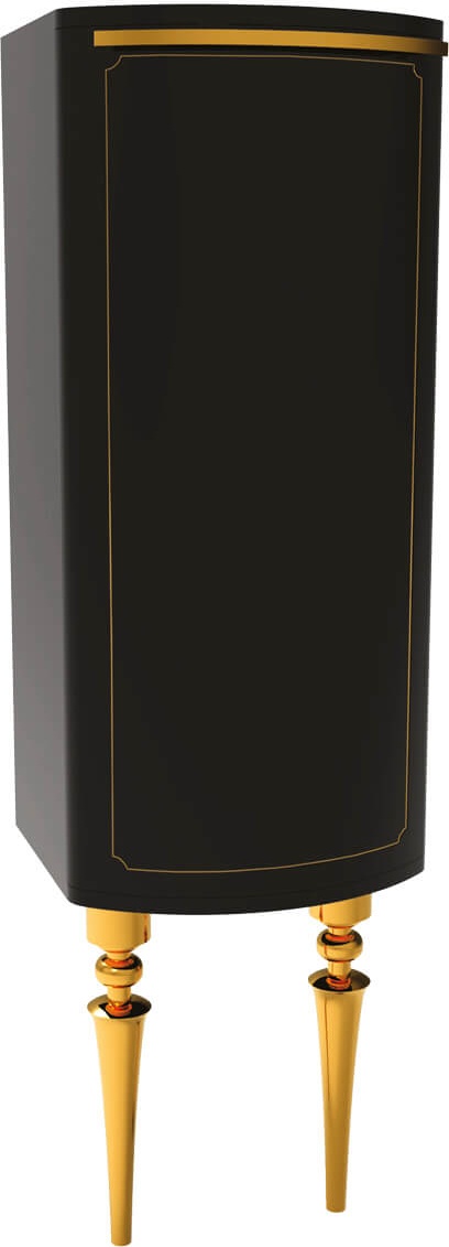 Высокий шкаф Giza - черный / GZ2130.00.SSA Giza Creavit  - Вид №1