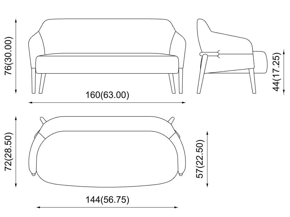 Диванчик PIAVAL TRENCH - Contract ARCH-00068520 - Вид №1