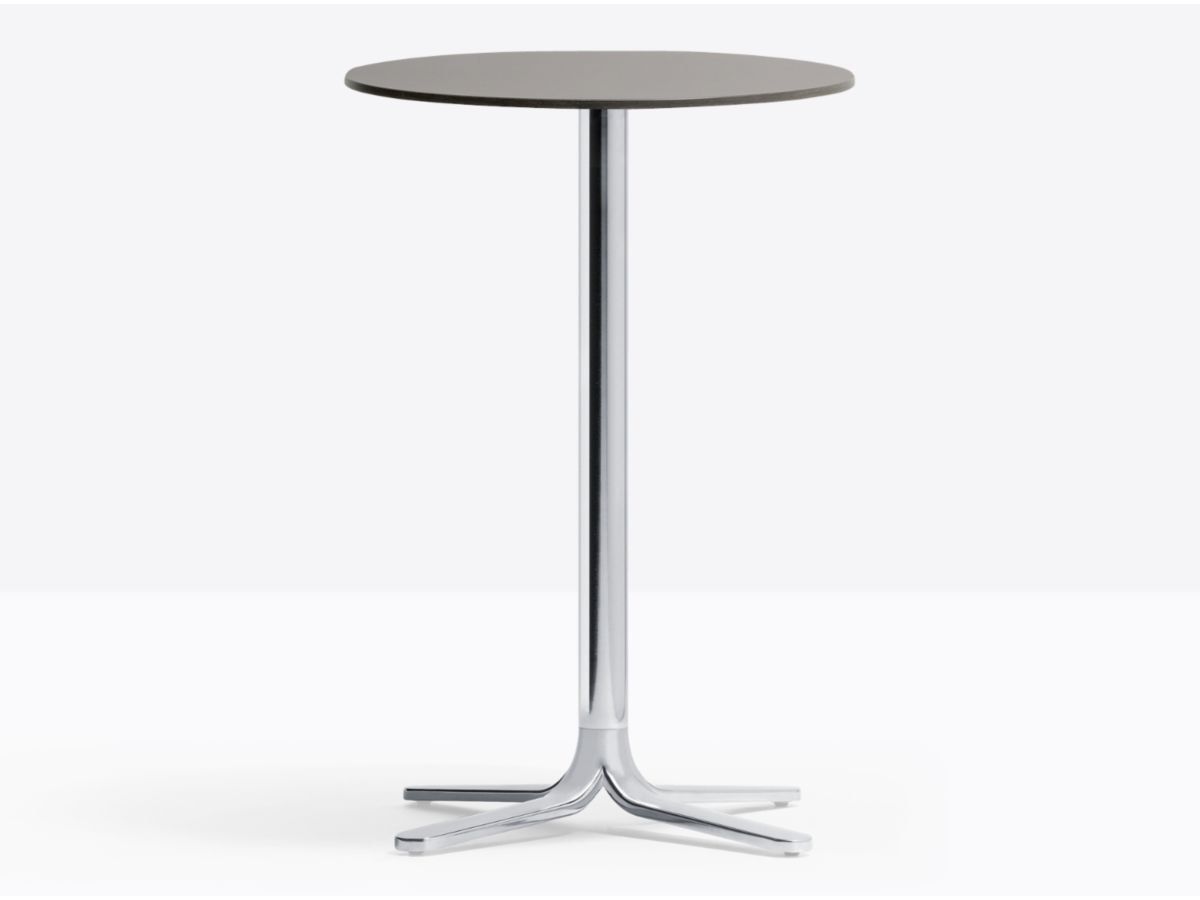 Высокий квадратный стол из литого алюминия с 4 спицами Pedrali Fluxo ARCH-00024248 - Вид №1
