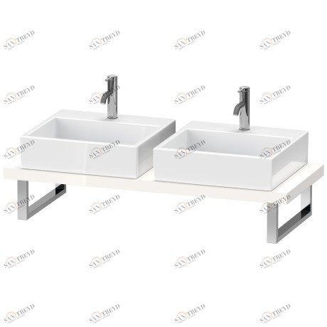 XL101C08585 Консоль для накладной и встраиваемой сверху раковины компакт, Толщина консоли 45 мм X-Large #XL101C 480 мм Белый глянцевый лак Duravit
