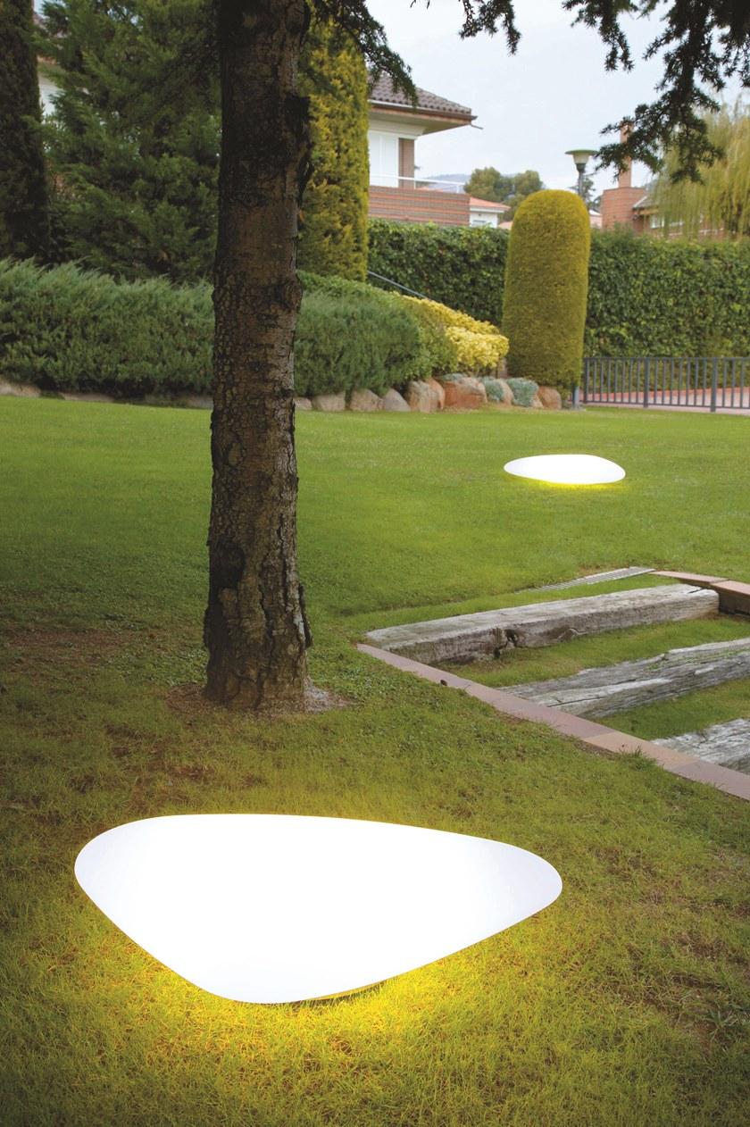 Alma light Напольный светодиодный торшер из полиэтилена Stone sun-id-1466593 - Вид №1