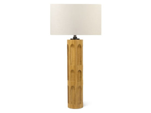 Дубовая настольная лампа