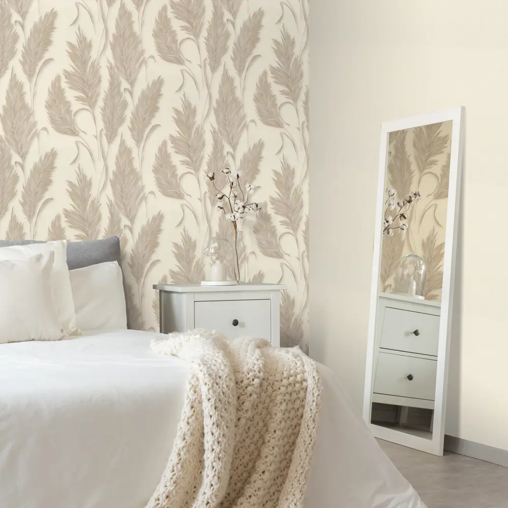 Обои флизелиновые Odelia бежевые 1.06 м DI5041-21 DIAMOND STLM-2146215 - Вид №3