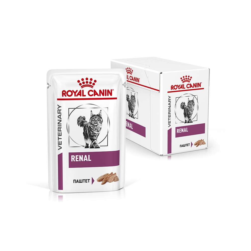 ПР0056174 Корм для кошек Vet Diet Renal при почечной недостаточности курица (паштет) пауч 85г ROYAL CANIN  - Вид №1