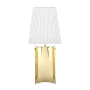 500264-18 ABHIKA НАСТОЛЬНАЯ ЛАМПА DOB U WHITE/GOLD