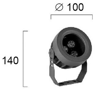 Terzo Light Регулируемый алюминиевый светодиодный проектор для улицы sun-id-1508807 - Вид №3