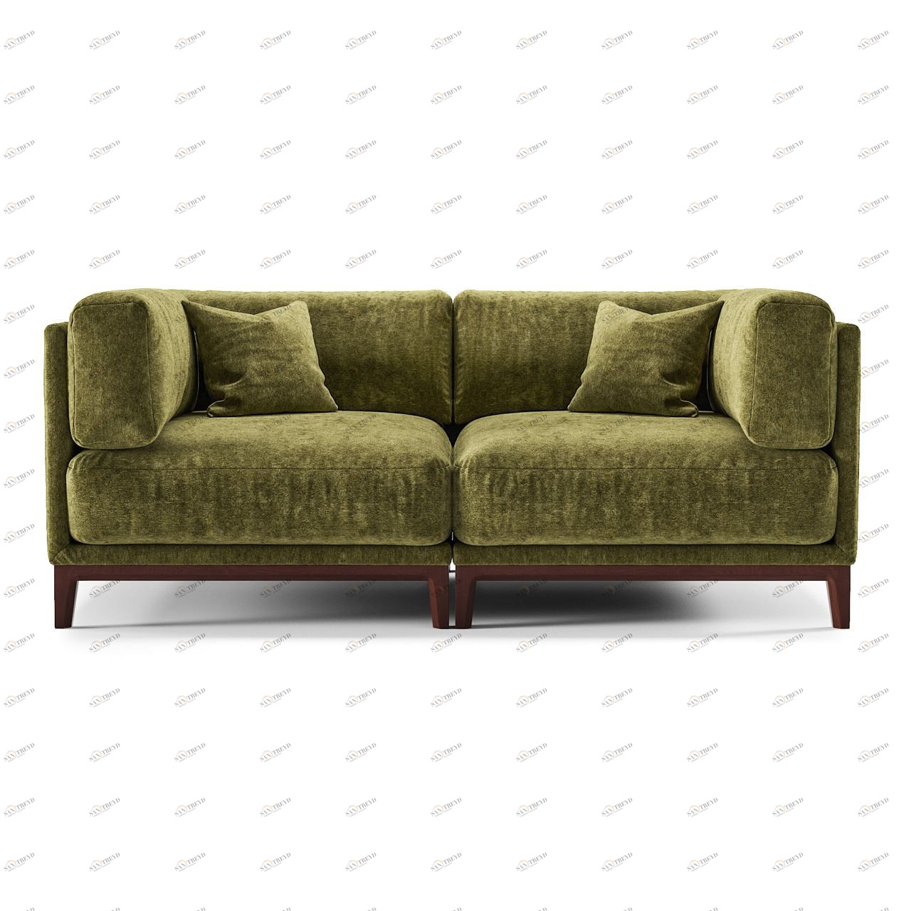 Диван Case прямой зеленый THE IDEA ДИЗАЙНЕРСКИЕ 210518 Зеленый 