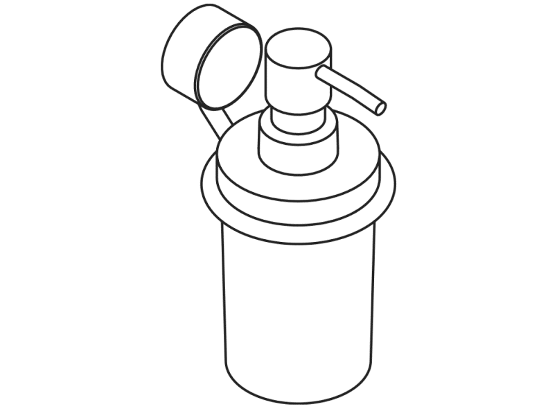 815.06.11165 Дозатор для мыла или дезинфицирующего средства с держателем HEWI Spenderprodukte  - Вид №2