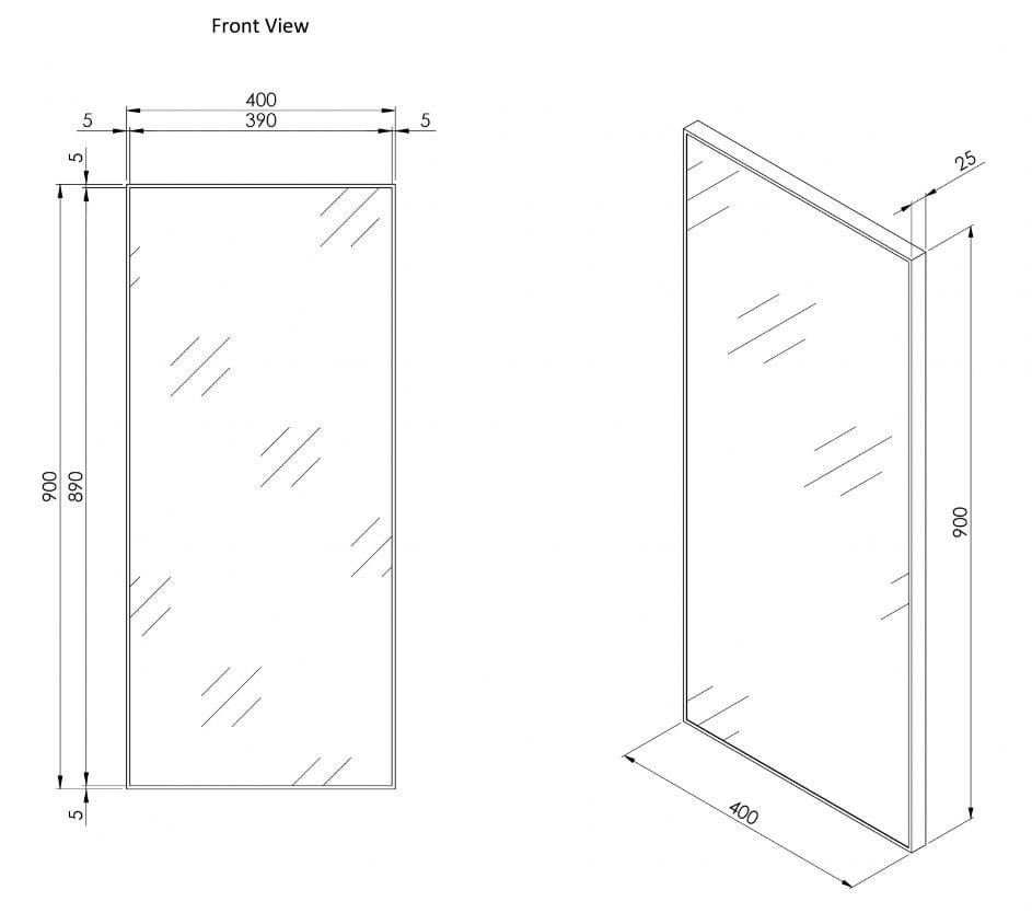 Прямоугольное зеркало с рамой стены LUSSO Luxe ARCH-00052298 - Вид №6