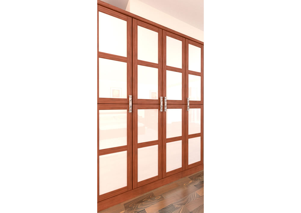 Шкаф распашной четырехстворчатый коричневый "Парма" DREAMLINE ПАРМА 176287 Коричневый - Вид №2