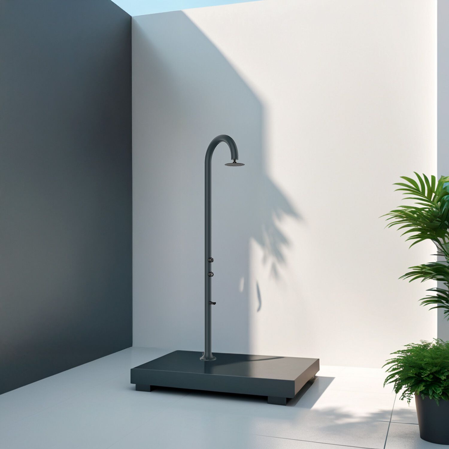 Алюминиевый душ на открытом воздухе с душем SINED LUNA ARCH-00061814 - Вид №18