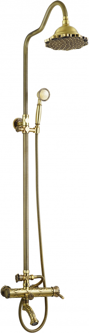 Душевая стойка ZorG Antic A 103DS-BR, бронза
