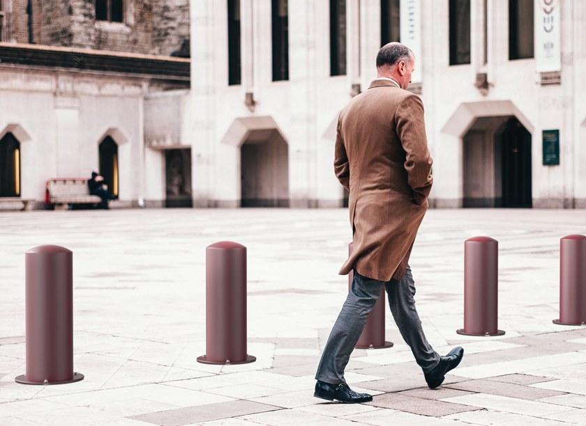 City Design Стационарный цилиндрический стальной столбик с основанием sun-id-1389121 - Вид №3