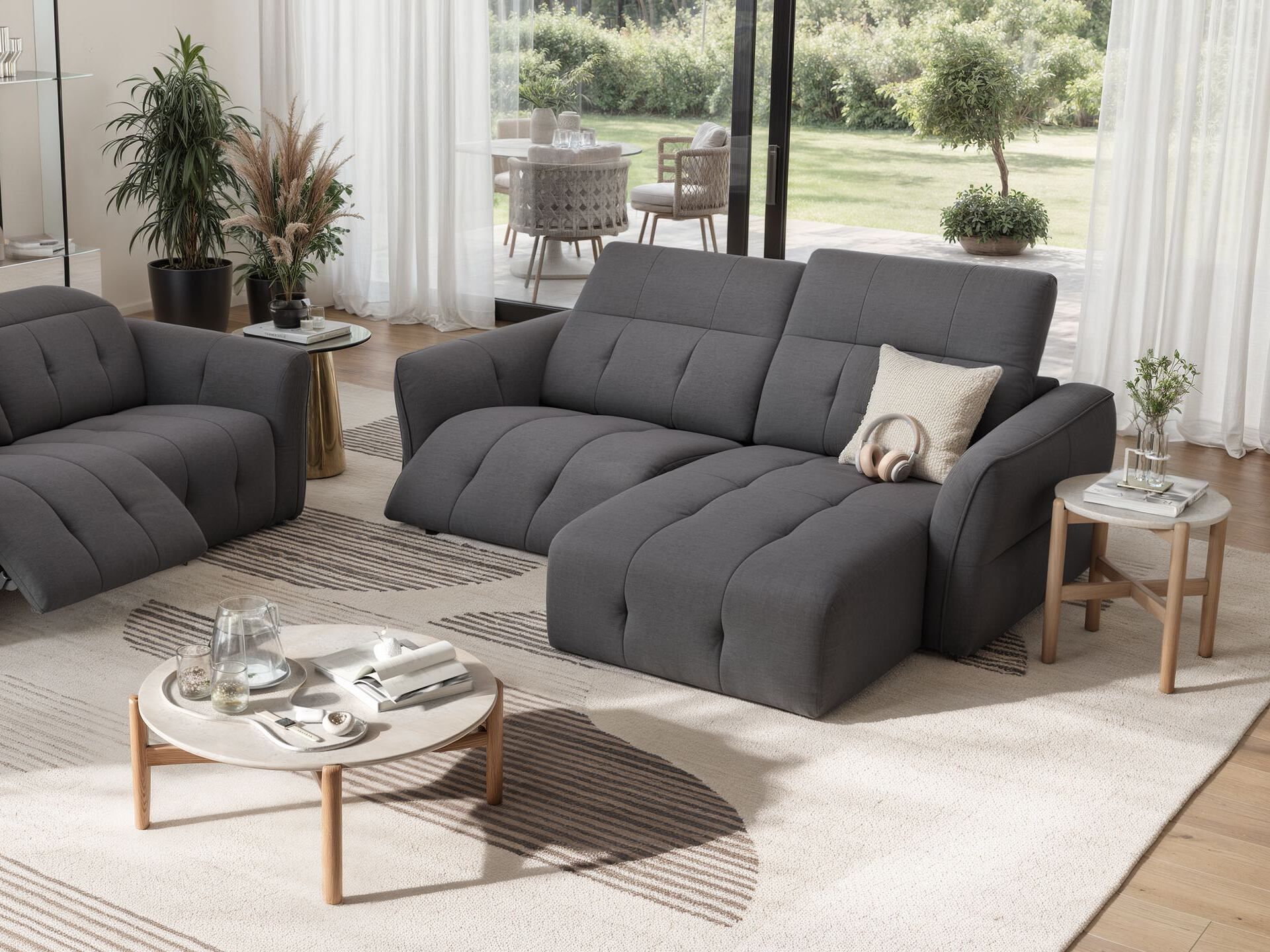 Тканевый диван с полуостровом Sofanella Maranello ARCH-00052637 - Вид №5