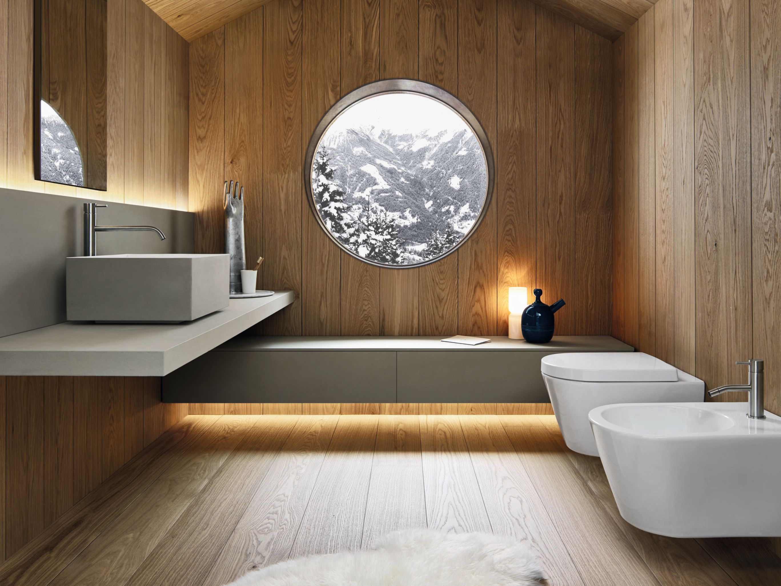 Полная мебель для ванной комнаты из керамических материалов Noorth синтез ARCH-00149472 - Вид №1