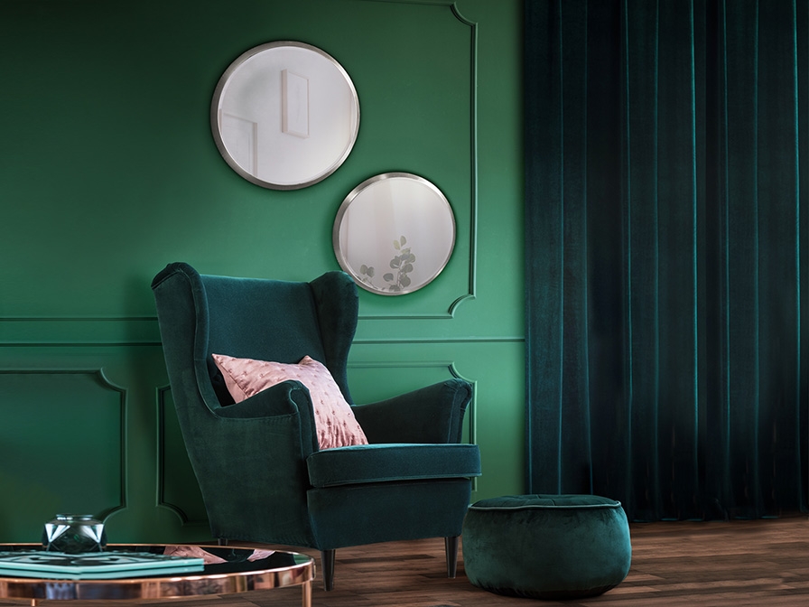 109239 Зеркало круглое 44Ø серебряное Schuller Aries - Вид №1