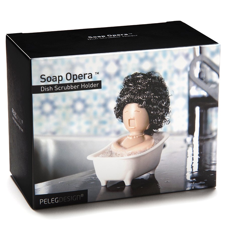 Держатель для кухонного скребка бежевый Soap Opera PELEG DESIGN ДИЗАЙНЕРСКИЕ 00-3871463 Бежевый;белый;коричневый  - Вид №14