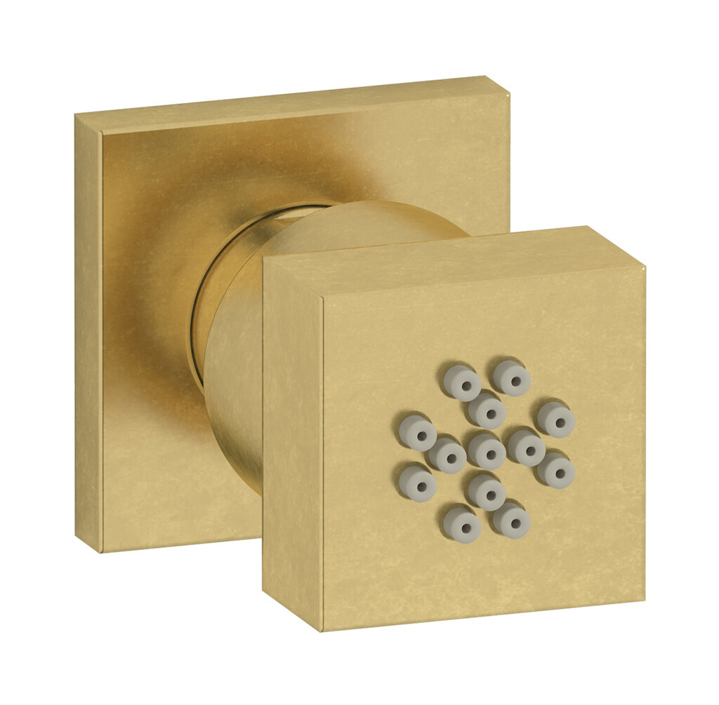 Боковая форсунка квадратная WE ARE IB sh014np Natural Brass RICAMBI