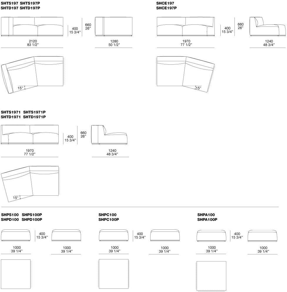 Poliform Секционный диван со съемным чехлом из ткани Shangai sun-id-1432441 - Вид №9