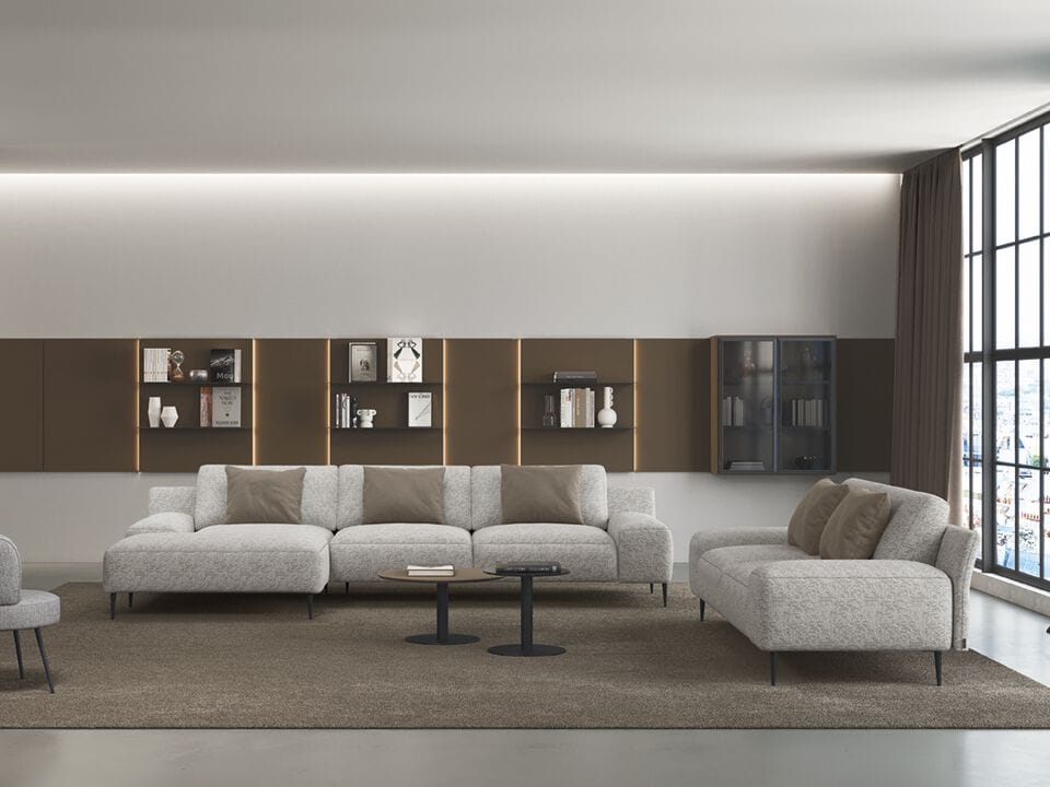 Модульный тканевый диван Febal Casa подпись ARCH-00056236