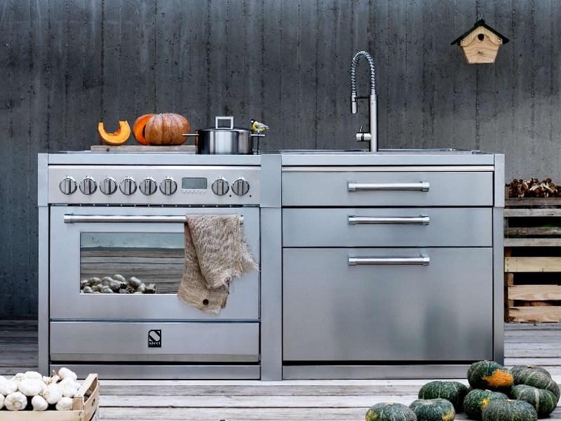 Steel Отдельностоящая кухня из нержавеющей стали Genesi sun-id-1347624 - Вид №5