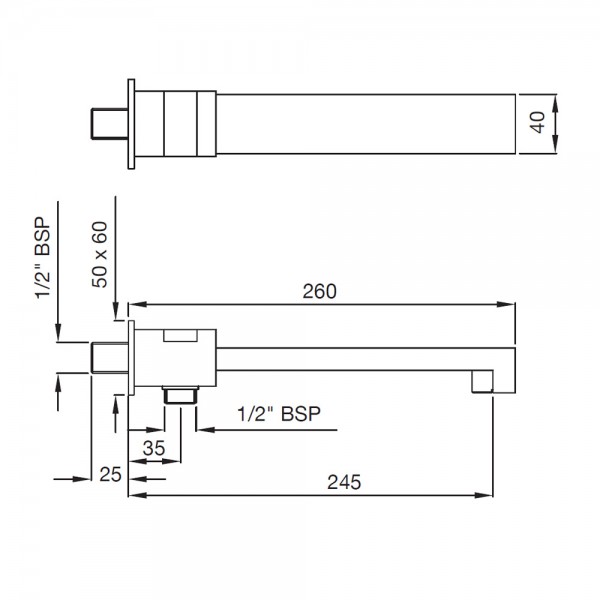 SPT-WHM-45463 Излив для ванны Artize Le Blanc Матовый белый  - Вид №1