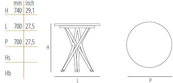 Wiener GTV Design Круглый стол из бука sun-id-1391943 - Вид №9