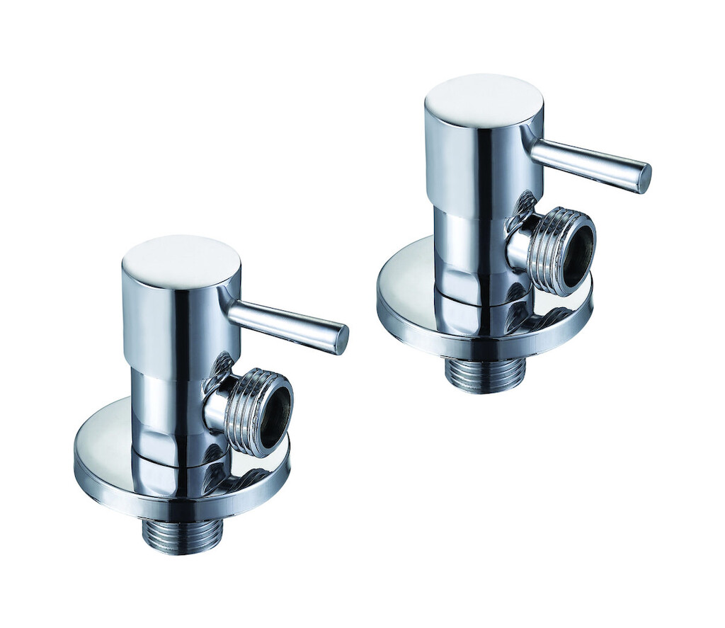 Пара круглых угловых кранов WE ARE IB sh037cs Antique Bronze RICAMBI