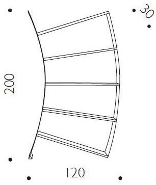 santreyd.com Открытый книжный шкаф из анодированного алюминия sun-id-1386755 - Вид №3