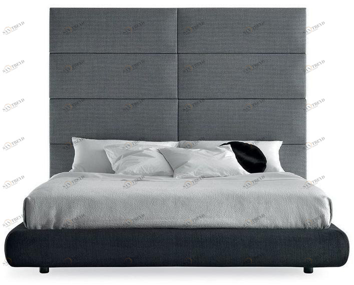 Poliform Кровать двуспальная с обивкой и высоким изголовьем Dream sun-id-1461895