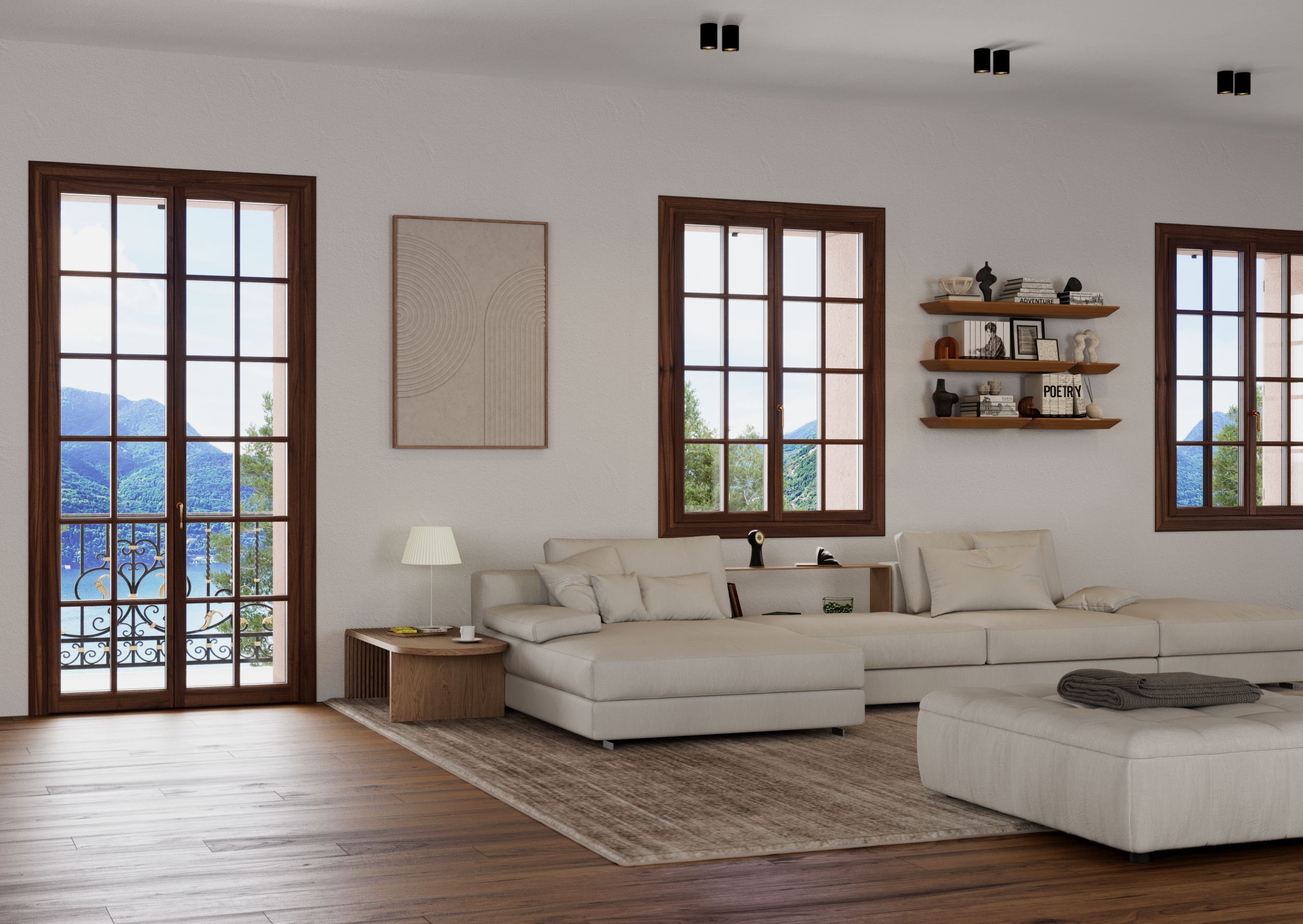 Минимальное деревянное окно Impronta X-TRIM ARCH-00038399 - Вид №3