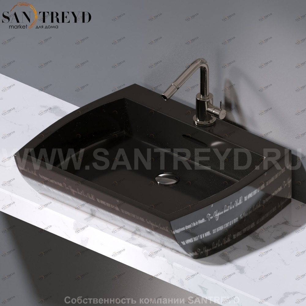 L282.421P Накладная раковина на столешницу  овальная A. e T. Italia SQUARE AeT ITALIA