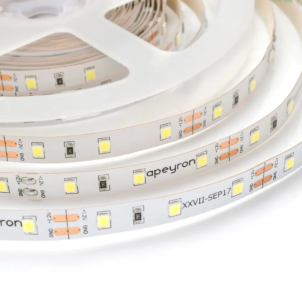 Светодиодная лента SMD 3528 60 диодов/4.8 Вт/м 12 В 8 мм IP20 5 м холодный белый свет 82602871 STLM-2191596 APEYRON  - Вид №6