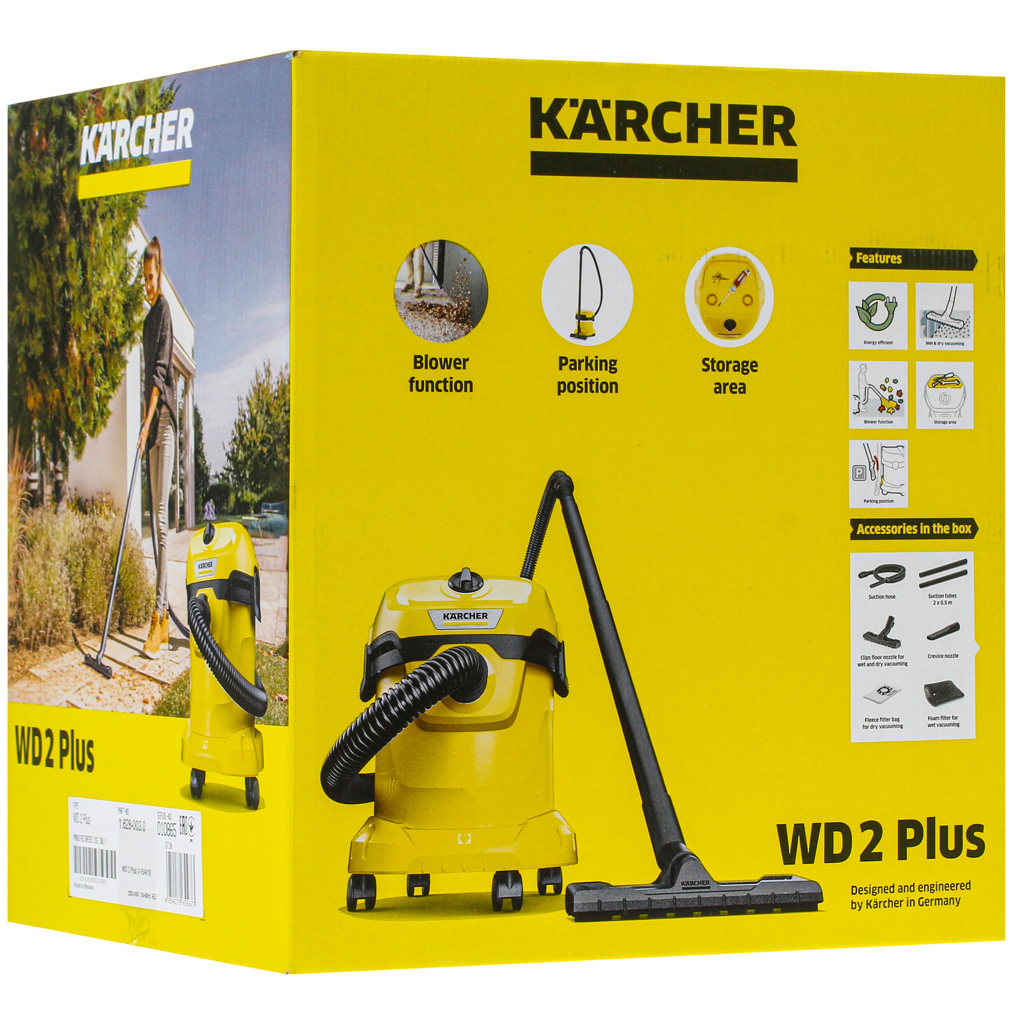 Хозяйственный пылесос  Karcher WD 2 Plus V-15/4/18 5355840 STDN-0063918 - Вид №14