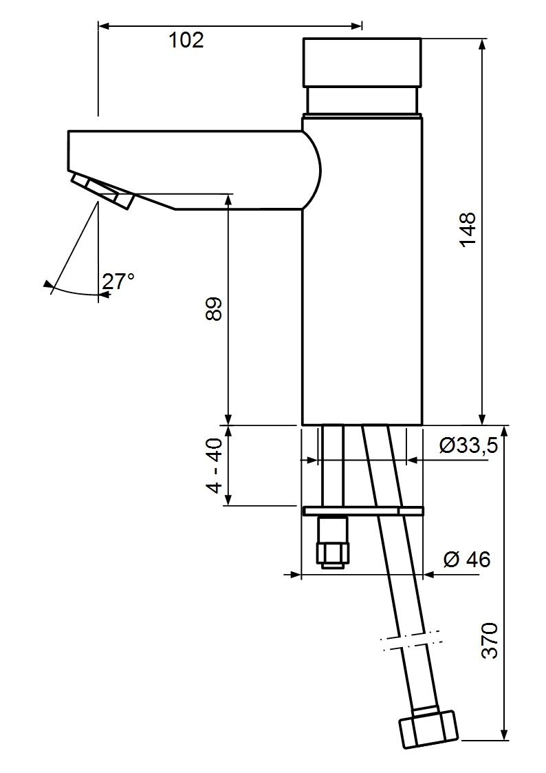 Benkiser Самозакрывающийся кран 174-50-00  - Вид №1