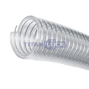 Пищевой нап.-всас. ПВХ рукав, армированный стальной спиралью "LADOGA", внутр.диам.50 мм TL050LG TITAN LOCK