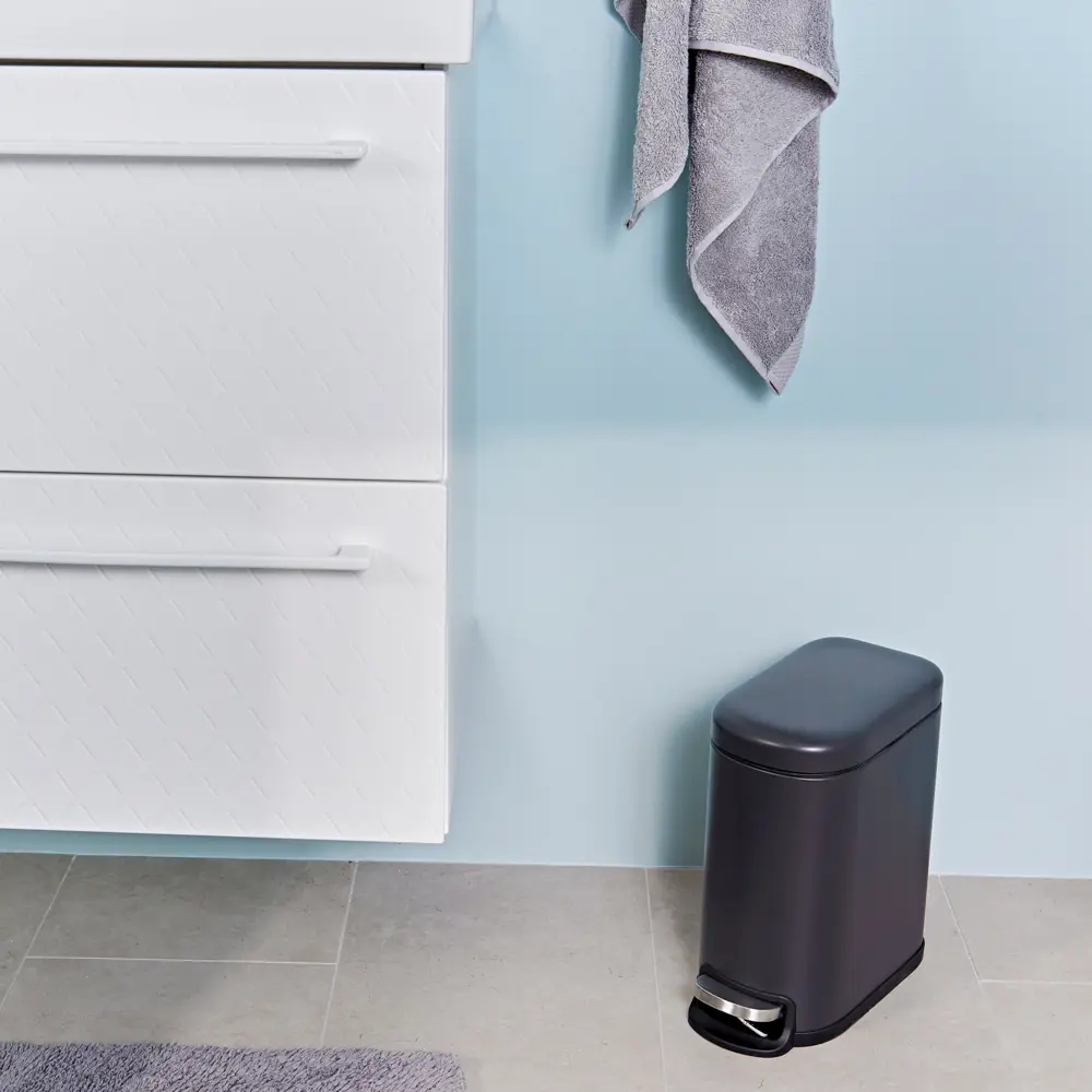 Контейнер для мусора Sensea Remix Slim 5 л цвет чёрный STLM-2076312 - Вид №11