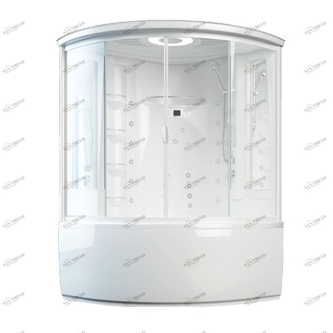 Закрытая душевая кабина Aquanet Palau box 140x140 без пара c г/м, прозрачное стекло 161387