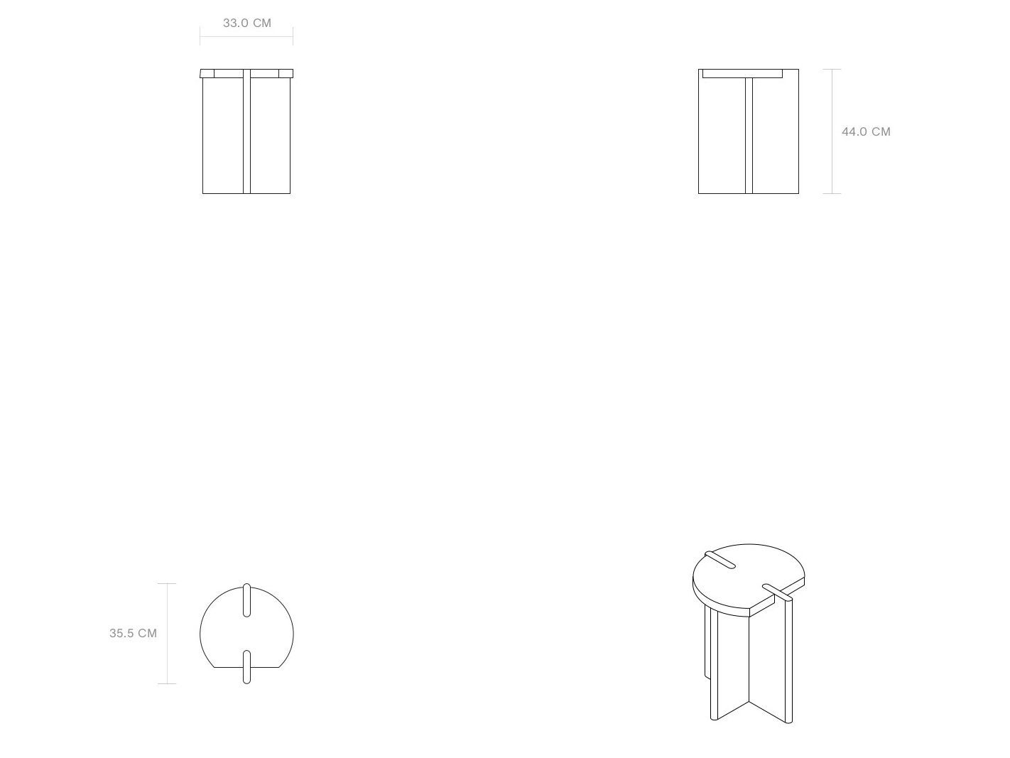 Деревянный низкий стул Phantom Hands X + L ARCH-00084451 - Вид №7
