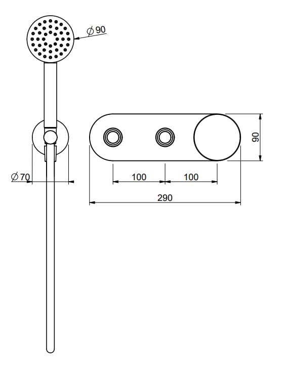Смеситель для душа с одной ручкой QD Magistro Lab Eternal ARCH-00063520 - Вид №3