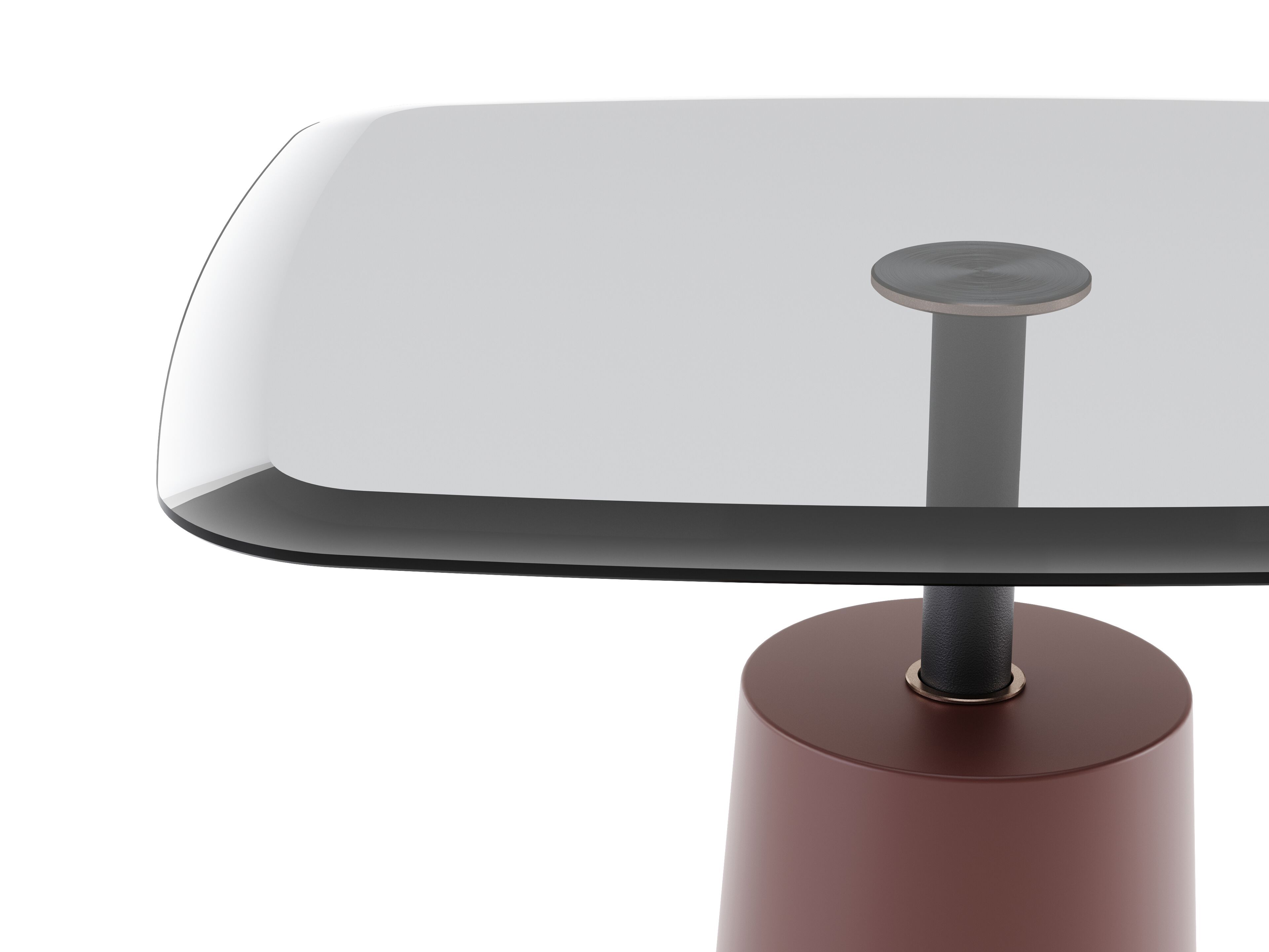 Стеклянный квадратный журнальный столик Domkapa Panton ARCH-00087987 - Вид №3