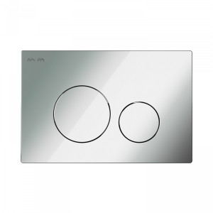 I049051 клавиша для инсталляции пневматическая пластик глянцевый хром AM.PM Pro L