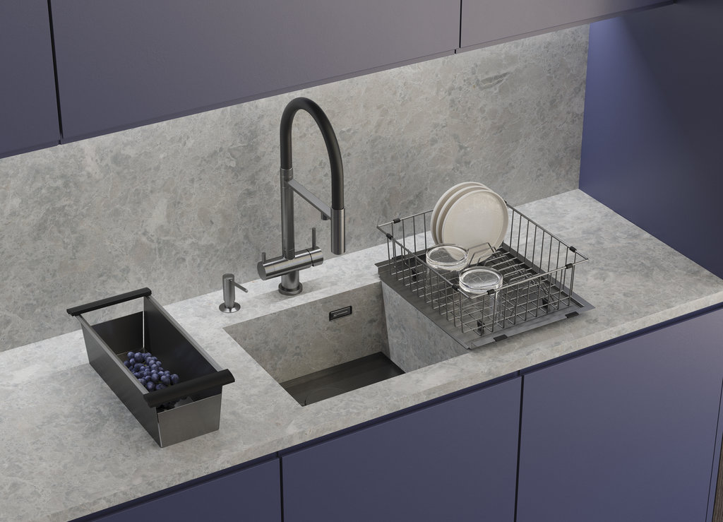 Кухонная мойка Kasen 49-16 INT LG OMOIKIRI 4997054 - Вид №1