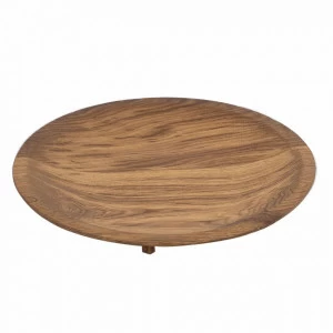 Деревянное блюдо круглое коричневое FUGA ECO WOOD 123580 Коричневый